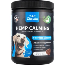 CHEWIA Hemp Dog Calming Chews 180 Treats (Duck Flavor)