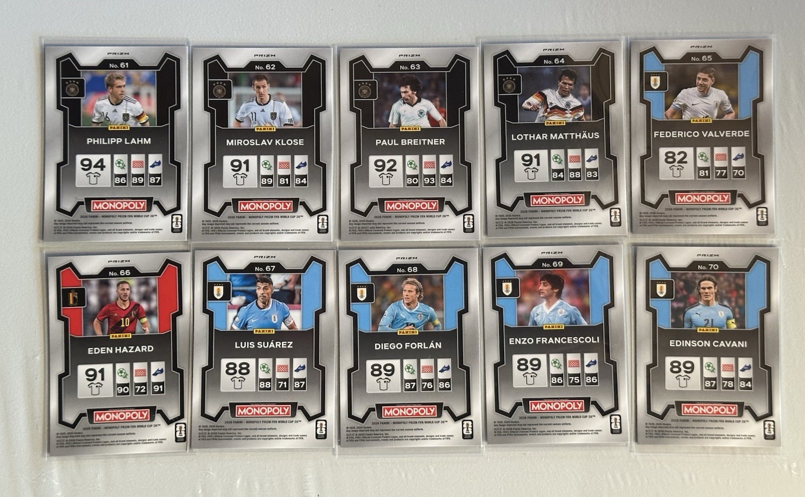 🔥BLUE Wave COMPLETE SET! Panini Prizm 2026 FIFA World Cup Monopoly Messi Yamal view 10