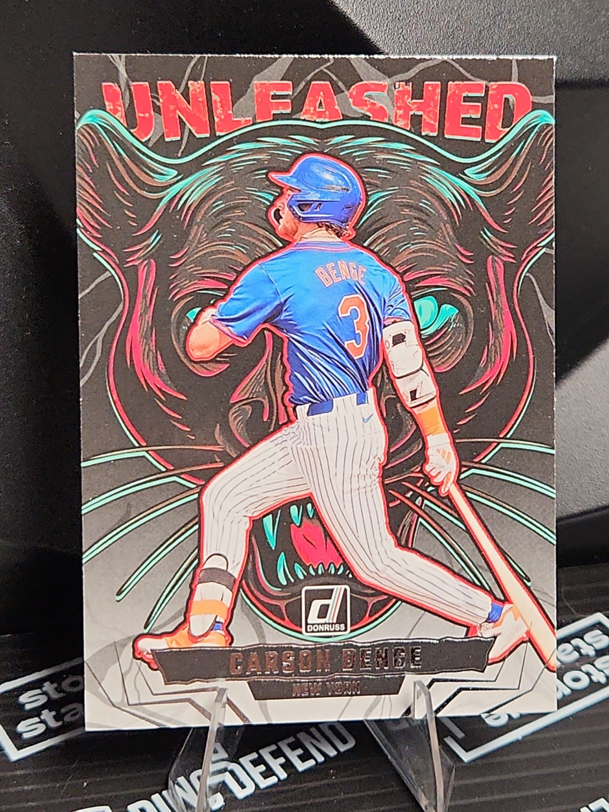 💎🔥2025 Panini Donruss - Unleashed Carson Benge #18 (RC) - Mets
