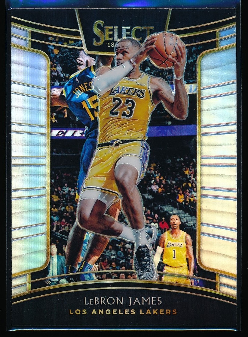 2018-19 Panini Select LeBron James #11 Concourse Silver Prizm Base Card