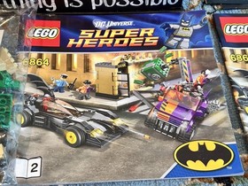 LEGO DC Batman Lot 6864 Batmobile Two-Face Chase Complete+ 76270 Mech New Sealed