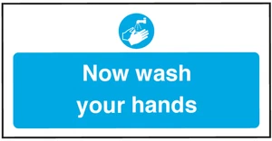 Wash Hands Food Safety Hygiene Sign Notice Self Adhesive Vinyl Sticker