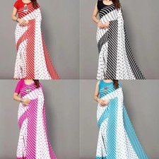 Ready To Wear Georgette Floral Printed Saree with Blouse Piece