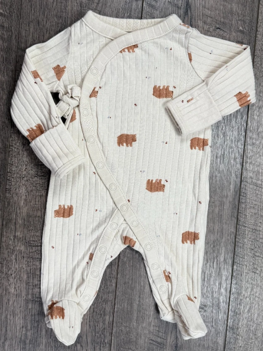 Baby Boy Clothes Nwot Just One You Carter's Newborn Brown Bear Footed Outfit
