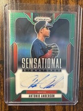 2025 Panini Prizm - Sensational Signatures Antonio Anderson #SS-AA (RC) Green AU