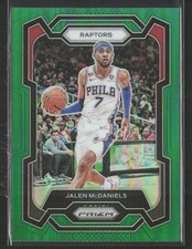 Jalen McDaniels 2023-24 Panini Prizm #291 Prizms Green Toronto Raptors