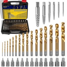 35-Piece Screw Extractor  Left Hand Drill Bits Set 11135ZR, Remove Broken Studs