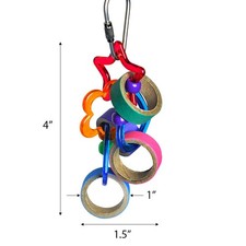 Happy Beaks Keet Rings Bird Toy