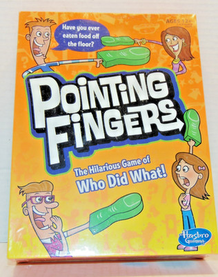 Pointing Fingers Fun Party Game Ages 12+ 3-6 Players Hasbro Gaming NEW