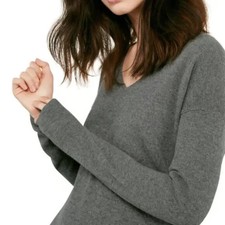 NWT Comptoir des Cotonniers DUDOUX V-Neck Cashmere Sweater - Size XXS