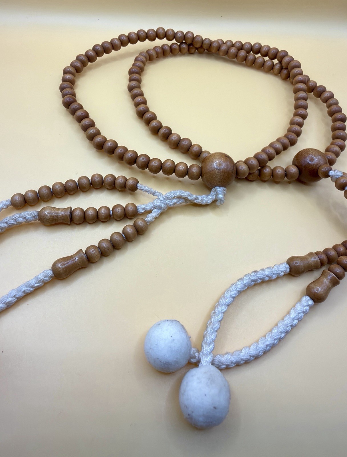 Japanese Bhuddist Wooden Prayer Beads rosary image 3