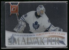 2010-11 Donruss Jonas Gustavsson Les Gardiens #14 Toronto Maple Leafs