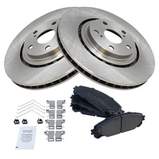 Disc Brake Kit-Ceramic Brake Pad and Rotor Kit TRQ BKA11724