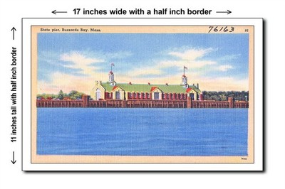 Massachusetts 1940s - State Pier, Buzzards Bay, Mass. 1 - 11x17 Poster