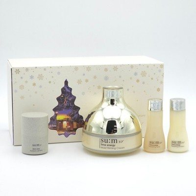 SU:M37 Time Energy Moist Firming Cream 120ml Special Set 4 Items K-Beauty