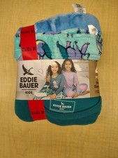 Girl's 4 Pc Sleepwear Set Size 10/12 2 Tops And 2 Pants Eddie Bauer NWT 163