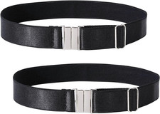 Women's Adjustable Gothic Thigh Garter Belt with Clips for Stockings