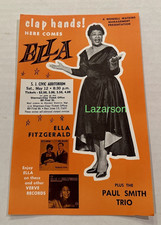 ELLA FITZGERALD RARE ORIG HANDBILL 1962