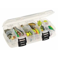 Plano Adjustable Compartment Box with 12 to 18 compartments, Plastic, 2 3/8 in H