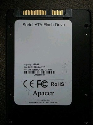 Apacer 128GB Serial ATA Flash Drive - APS25H12128G-2TMW - Tested and Working
