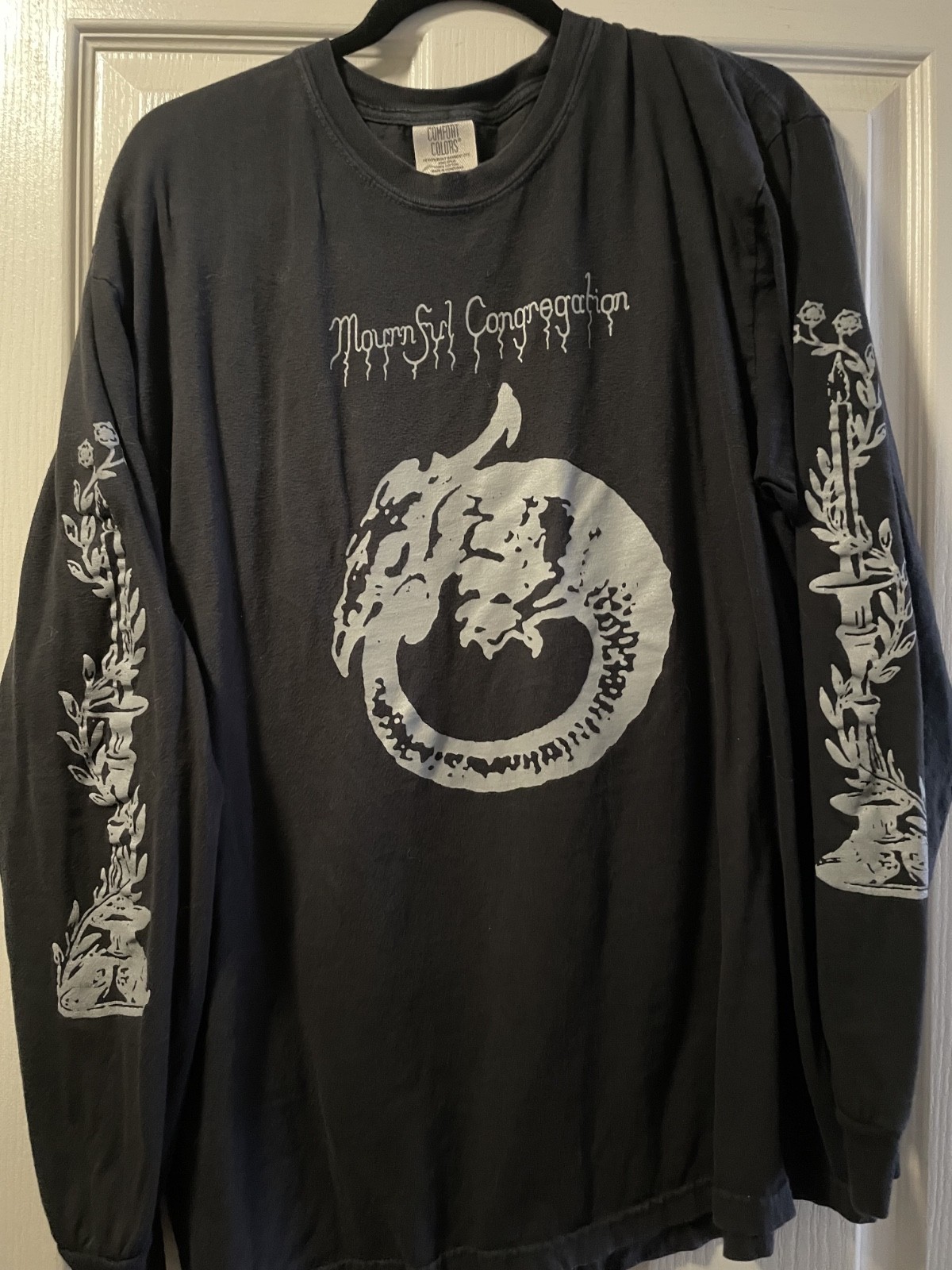 Mournful Congregation Long Sleeve Shirt XL Used Thergothon Evoken Bell Witch