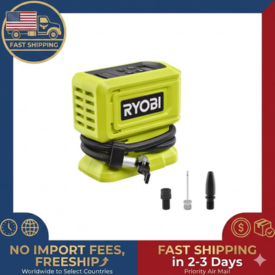 #ad Ryobi 18V Cordless High Pressure Inflator Tool Only 160 PSI Auto Shut Off $29.97