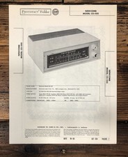 Newcomb CO-100 Tuner Sams Photofact Manual Original 