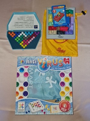 4 TOP Spiele: Anti-Virus , Rush Hour 1 + 2 und Logik-Puzzle NEUw!