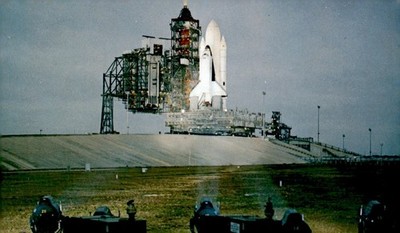 Space Shuttle at Launch Pad A, Complex 39 Postcard