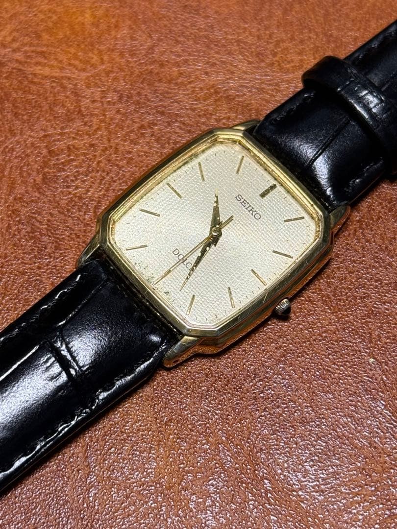 SEIKO Dolce Rectangular Watch 90's Working Rare U… - image 10