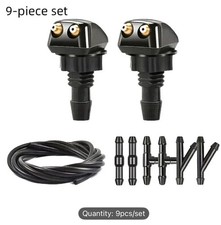 Car Front Windshield Washer Nozzles, Washer Nozzle Kit Car Double-hole Wiper..