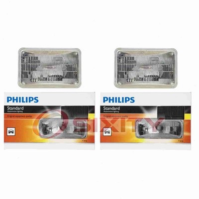 2 pc Philips Low Beam Headlight Bulbs for American Motors AMX Concord Eagle kv