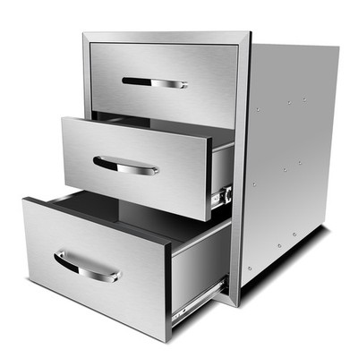 Outdoor Kitchen Drawers Stainless Steel,BBQ Drawer Inserts 18''W x 23''H x 23''D