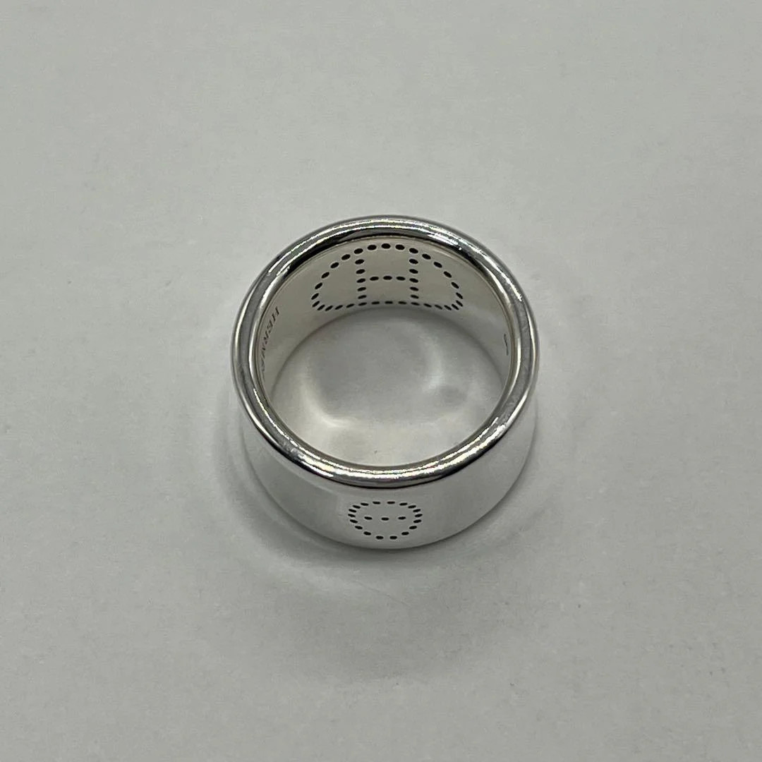 Hermes Eclipse Ribbon Ring Notation Size 48 AG 925 - image 6