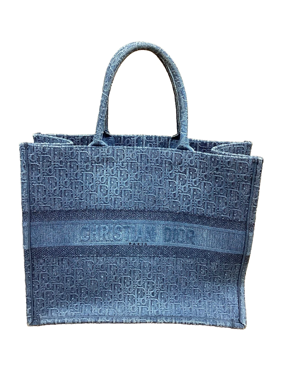 Dior Denim Exterior Tote Bags & Handbags for Women for sale | eBay