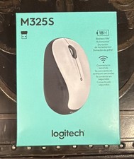 Logitech M325S Wireless Optical Compact Ambidextrous Mouse Pale Gray NEW SEALED