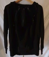 Sudadera con Capucha Seraphine Mujer Talla S Negra Bebé Maternidad Embarazo