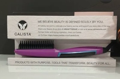 Calista TrianglPRO Triangl Pro Heated Hair Detailer Brush Pink Hibiscus