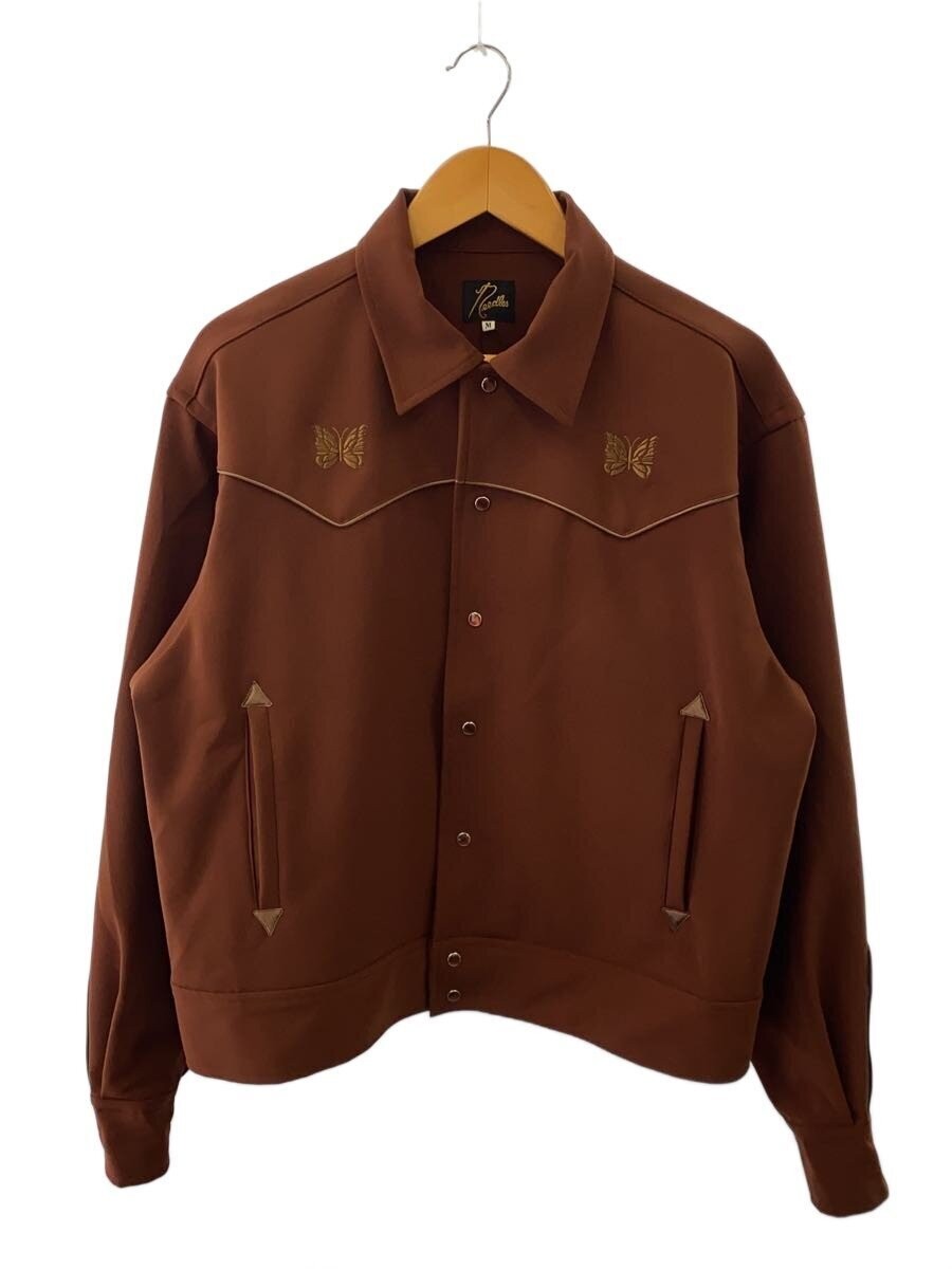 Needles M Polyester Brown Plain Jacket - image 1