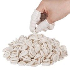 Medium Disposable Latex Finger Cots Anti Static Rubber Fingertips Protective Fin