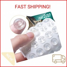 Cabinet Door Bumpers Pack of 200 Self Adhesive Bumpers Pads, Sound Dampening Cir