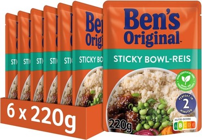 ExpressReis Sticky BowlReis, 6 Packungen 6 x 220g