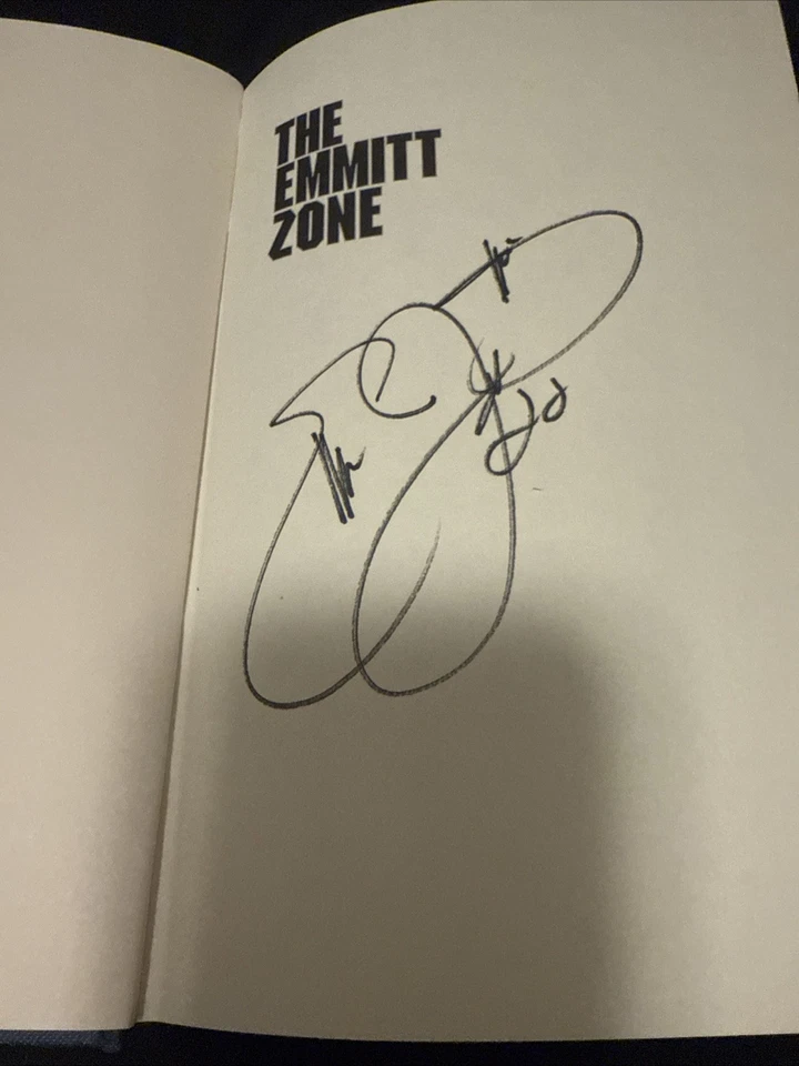 SIGNED: The Emmitt Zone by Steve Delsohn & Emmitt Smith 1994 First Ed New Hard Foto 3 de 3