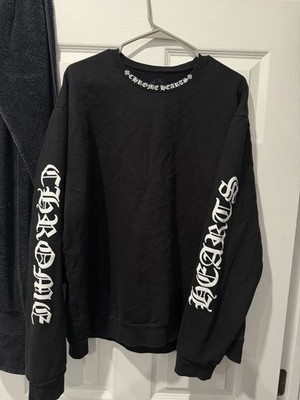 Chrome Hearts Collar Logo Crewneck Sweatshirt Size Large
