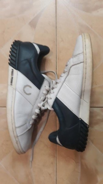 Men Fred Perry Loafers White Leather 42.5