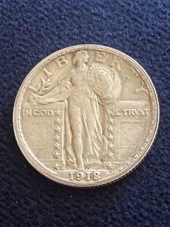 1918 25 C Standing Liberty Dollar