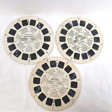 Vtg View Master Reels Lot Of 3 Set Walt Dineys Mary Poppins Reel 1-3