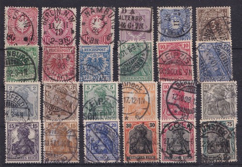 Lot Deutsches Reich - Anfangswerte & Germania - gestempelt