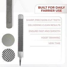 NS Crafts Pro Farrier Hoof Rasp 14" Inch Double Sided Horse File Equine tool