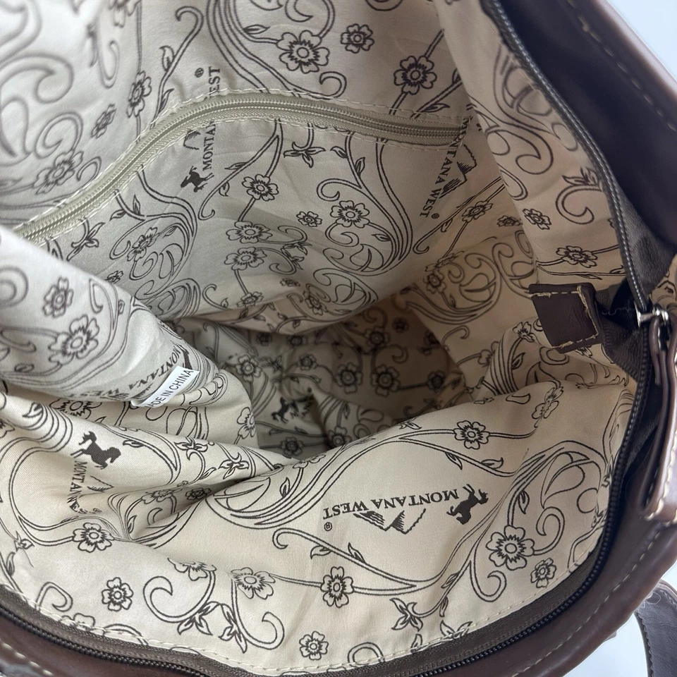 Montana West сумка с короткими ручками лошадь холст Дамская сумка сумочка молнии Топ - Изображение 4 из 4